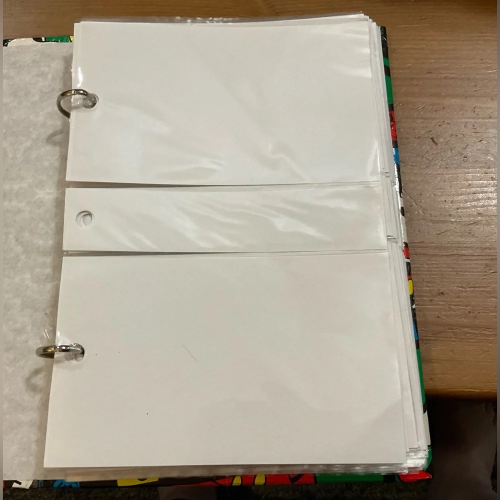 Holson: Disney Mickey multi colored vintage 2 ring binder/ photo holder/album